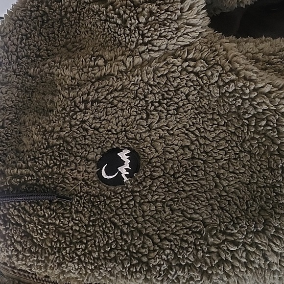 ZYIA Olive Long Teddy Fleece Sherpa Hooded Jacket Supe Soft Size XS - Picture 13 of 13